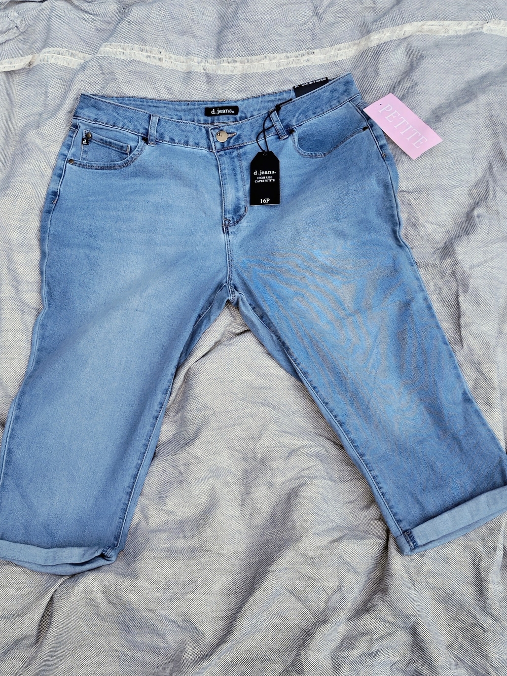 d. jeans Petite Light Blue Cropped Women’s Jeans